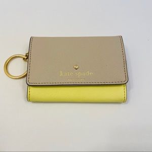 Kate Spade Yellow and Beige Wallet